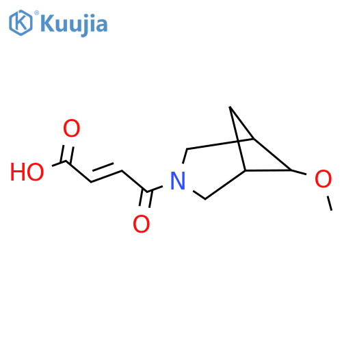 (E)-4-(6-methoxy-3-azabicyclo[3.1.1]heptan-3-yl)-4-oxobut-2-enoic acid structure