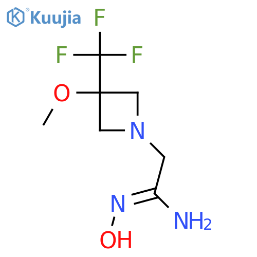 (Z)-N'-hydroxy-2-(3-methoxy-3-(trifluoromethyl)azetidin-1-yl)acetimidamide structure