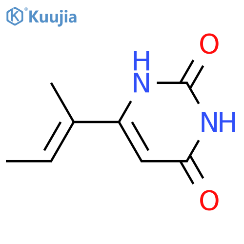 (E)-6-(but-2-en-2-yl)pyrimidine-2,4(1H,3H)-dione structure