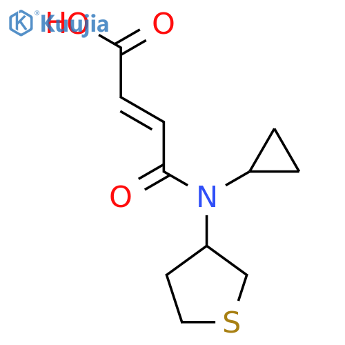(E)-4-(cyclopropyl(tetrahydrothiophen-3-yl)amino)-4-oxobut-2-enoic acid structure