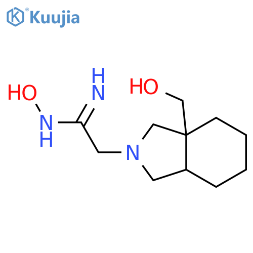 (Z)-N'-hydroxy-2-(3a-(hydroxymethyl)octahydro-2H-isoindol-2-yl)acetimidamide structure