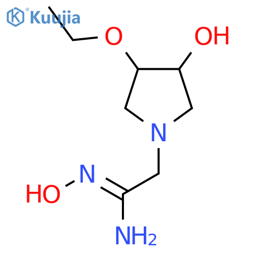 (Z)-2-(3-ethoxy-4-hydroxypyrrolidin-1-yl)-N'-hydroxyacetimidamide structure