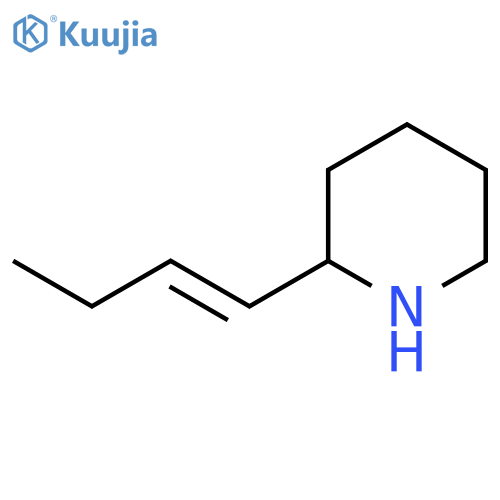 2-(but-1-en-1-yl)piperidine structure