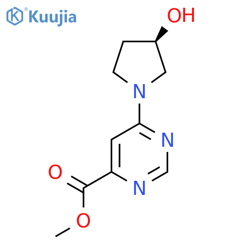 methyl (R)-6-(3-hydroxypyrrolidin-1-yl)pyrimidine-4-carboxylate structure