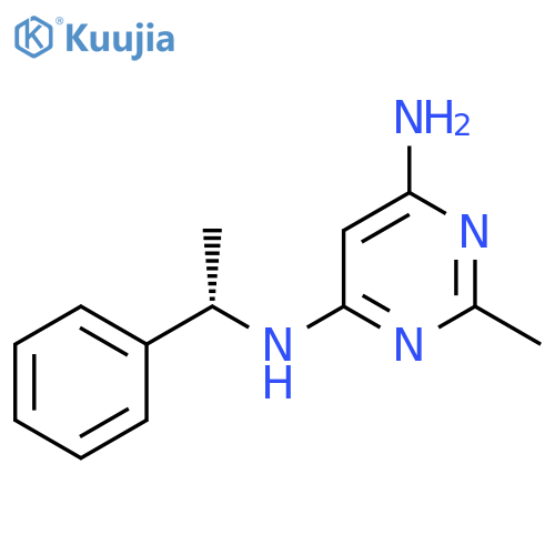 (S)-2-Methyl-N4-(1-phenylethyl)pyrimidine-4,6-diamine structure
