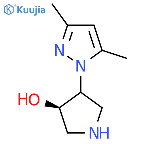 trans-4-(3,5-dimethyl-1H-pyrazol-1-yl)pyrrolidin-3-ol structure