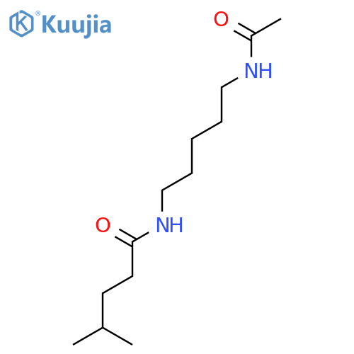 1,5-Pentanediamine; N-(4-Methylpentanoyl), N'-Ac structure