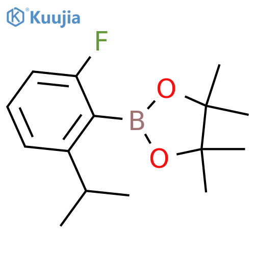 2-2-fluoro-6-(propan-2-yl)phenyl-4,4,5,5-tetramethyl-1,3,2-dioxaborolane structure