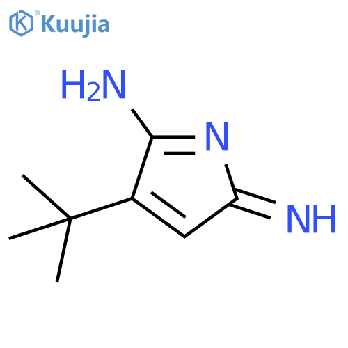 4-(1,1-Dimethylethyl)-2-imino-2H-pyrrol-5-amine structure