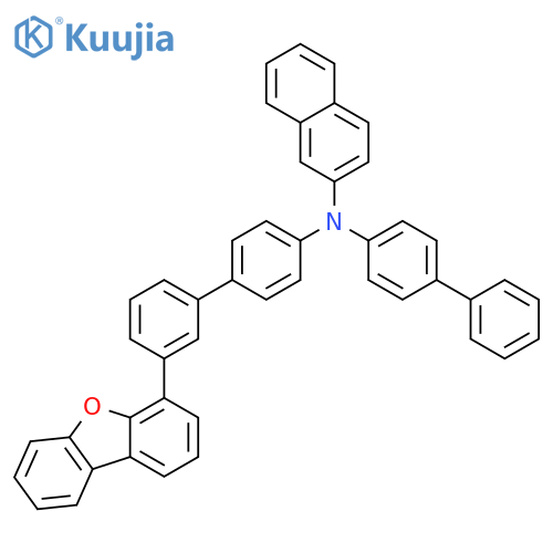 2-Naphthalenamine, N-[1,1'-biphenyl]-4-yl-N-[3'-(4-dibenzofuranyl)[1,1'-biphenyl]-4-yl]- structure