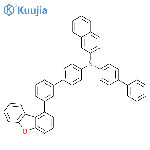 2-Naphthalenamine, N-[1,1'-biphenyl]-4-yl-N-[3'-(1-dibenzofuranyl)[1,1'-biphenyl]-4-yl]- structure