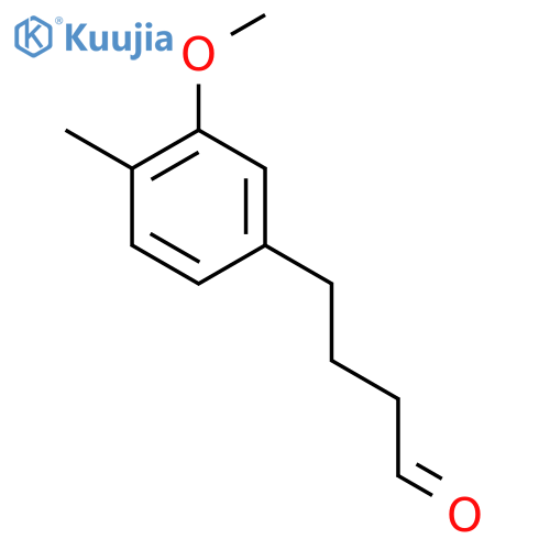 4-(3-methoxy-4-methylphenyl)butanal structure