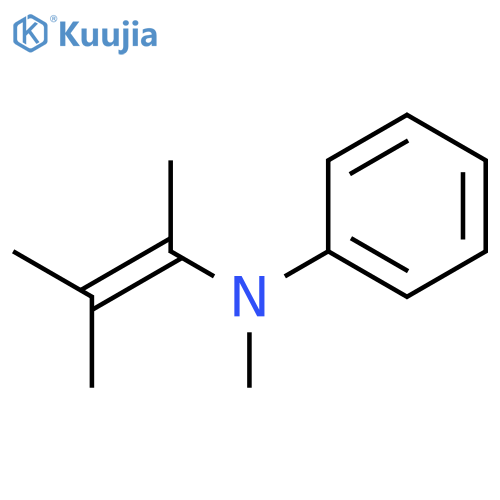 Benzenamine, N-(1,2-dimethyl-1-propenyl)-N-methyl- structure