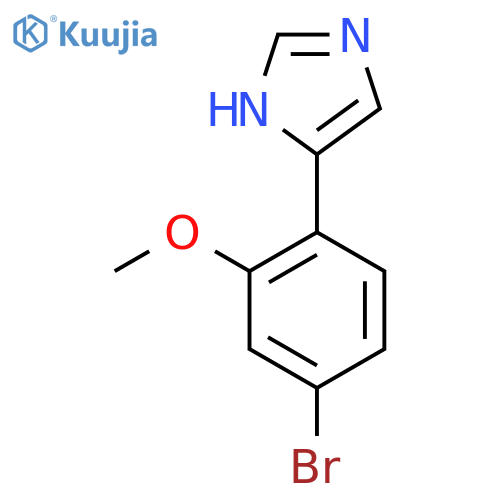 4-(4-bromo-2-methoxyphenyl)-1H-imidazole structure