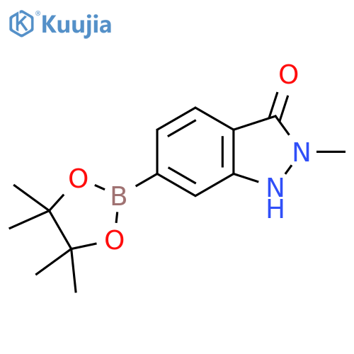 3H-Indazol-3-one, 1,2-dihydro-2-methyl-6-(4,4,5,5-tetramethyl-1,3,2-dioxaborolan-2-yl)- structure