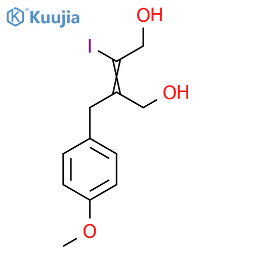(Z)-2-Iodo-3-(4-methoxybenzyl)but-2-ene-1,4-diol structure