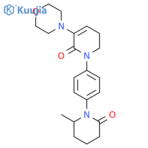 1-(4-(2-Methyl-6-oxopiperidin-1-yl)phenyl)-3-morpholino-5,6-dihydropyridin-2(1H)-one structure