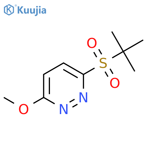 Pyridazine, 3-[(1,1-dimethylethyl)sulfonyl]-6-methoxy- structure