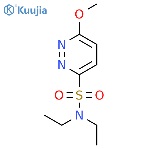 3-Pyridazinesulfonamide, N,N-diethyl-6-methoxy- structure