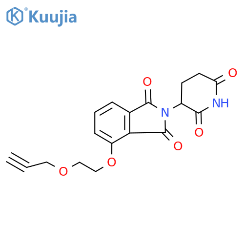 2-(2,6-Dioxopiperidin-3-yl)-4-(2-prop-2-ynoxyethoxy)isoindole-1,3-dione structure