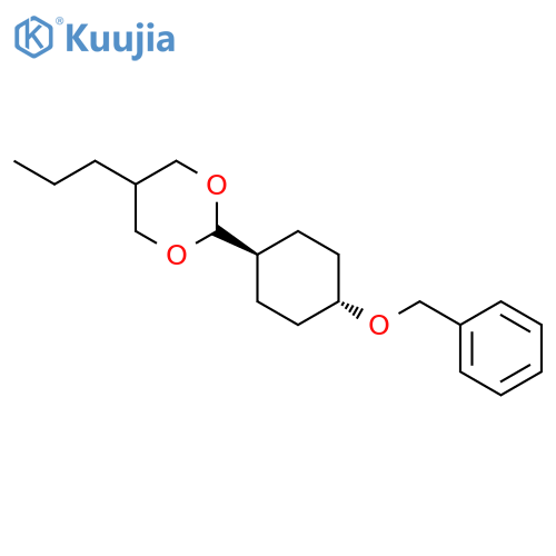 1,3-Dioxane, 2-[trans-4-(phenylmethoxy)cyclohexyl]-5-propyl- structure