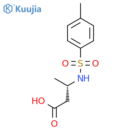 Butanoic acid, 3-[[(4-methylphenyl)sulfonyl]amino]-, (3S)- structure