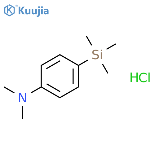 Benzenamine, N,N-dimethyl-4-(trimethylsilyl)-, hydrochloride structure