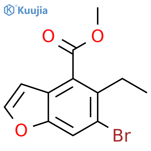 methyl 6-bromo-5-ethyl-benzofuran-4-carboxylate structure