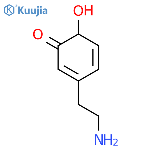 2,4-Cyclohexadien-1-one, 3-(2-aminoethyl)-6-hydroxy- structure