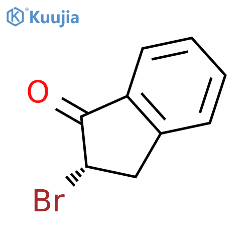 1H-Inden-1-one, 2-bromo-2,3-dihydro-, (2S)- structure