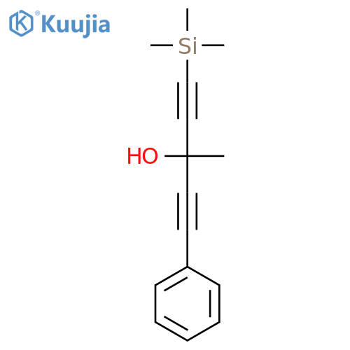 1,4-Pentadiyn-3-ol, 3-methyl-1-phenyl-5-(trimethylsilyl)- structure