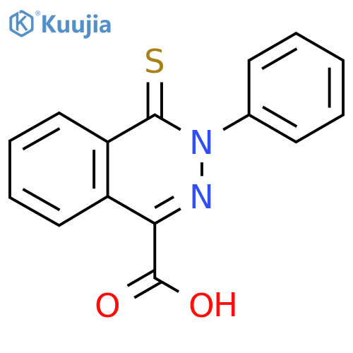 3-Phenyl-4-thioxo-3,4-dihydrophthalazine-1-carboxylic acid structure