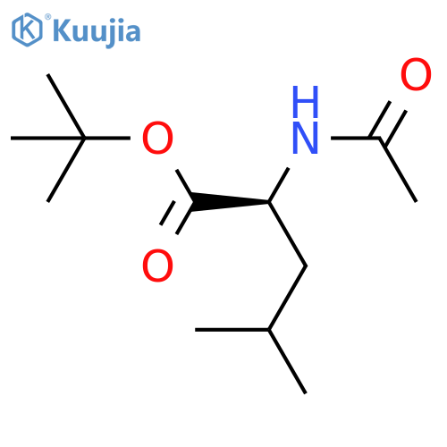 L-Leucine, N-acetyl-, 1,1-dimethylethyl ester structure