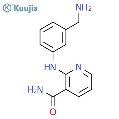 3-Pyridinecarboxamide, 2-[[3-(aminomethyl)phenyl]amino]- structure