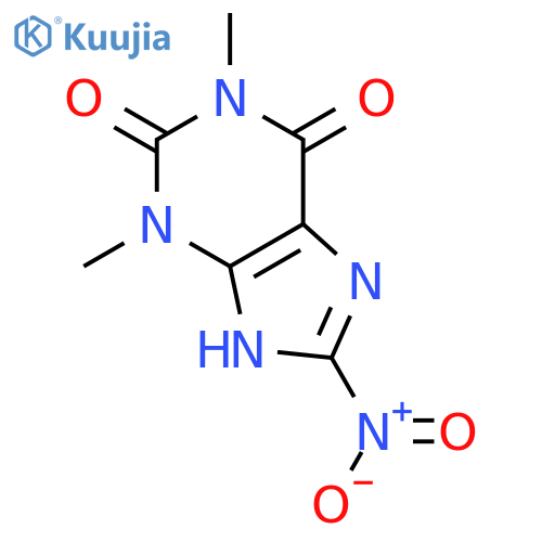 1,3-dimethyl-8-nitro-2,3,6,7-tetrahydro-1H-purine-2,6-dione structure
