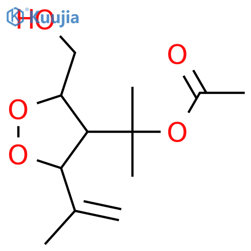 α4,α4-Dimethyl-5-(1-methylethenyl)-1,2-dioxolane-3,4-dimethanol; α4-Ac structure