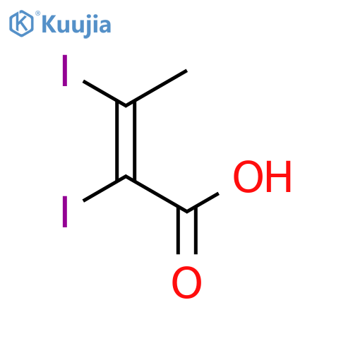 2-Butenoic acid, 2,3-diiodo-, (2Z)- structure
