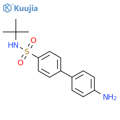 [1,1'-Biphenyl]-4-sulfonamide, 4'-amino-N-(1,1-dimethylethyl)- structure