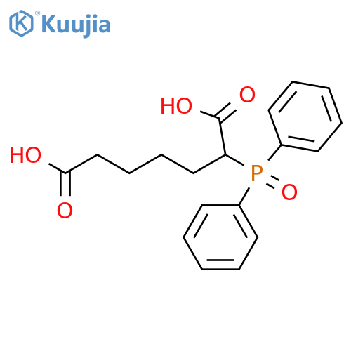 Heptanedioic acid, 2-(diphenylphosphinyl)- structure