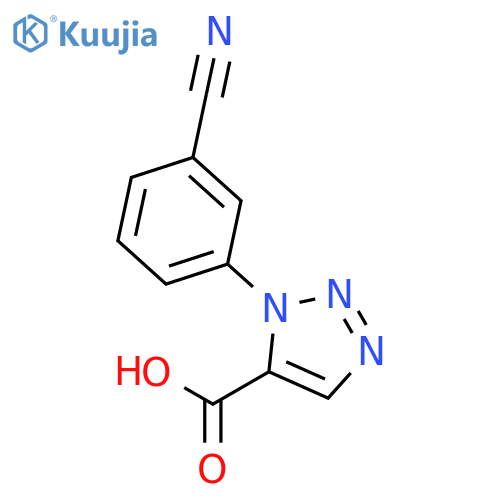1H-1,2,3-Triazole-5-carboxylic acid, 1-(3-cyanophenyl)- structure