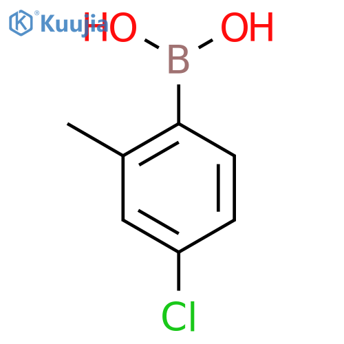 (4-chloro-2-methylphenyl)boronic acid structure