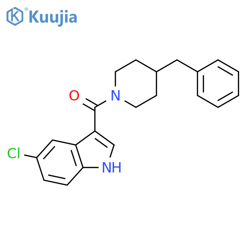 Piperidine, 1-[(5-chloro-1H-indol-3-yl)carbonyl]-4-(phenylmethyl)- structure