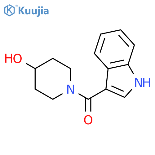 4-Piperidinol, 1-(1H-indol-3-ylcarbonyl)- structure