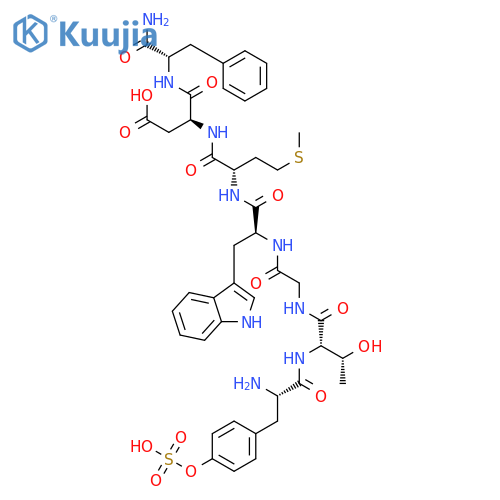 Caerulein,1-de(5-oxo-L-proline)-2-de-L-glutamine-3-de-L-aspartic acid- (8CI,9CI) structure