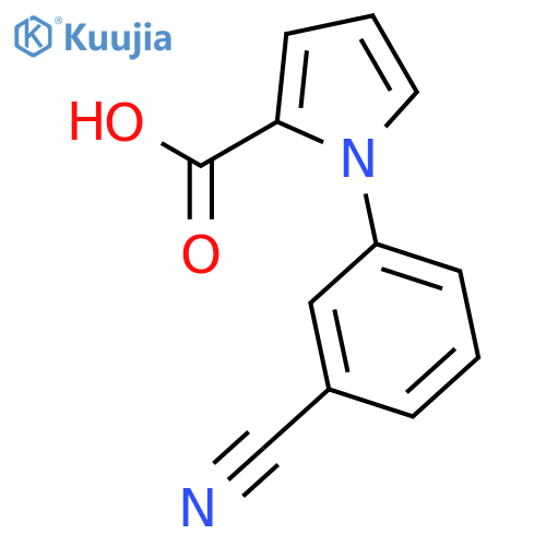 1H-Pyrrole-2-carboxylic acid, 1-(3-cyanophenyl)- structure