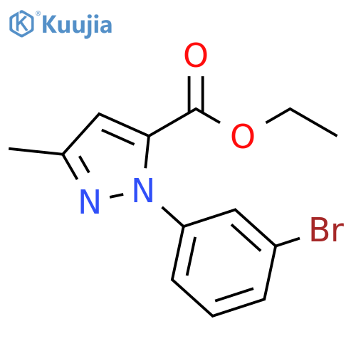 Ethyl 1-(3-bromophenyl)-3-methyl-1H-pyrazole-5-carboxylate structure
