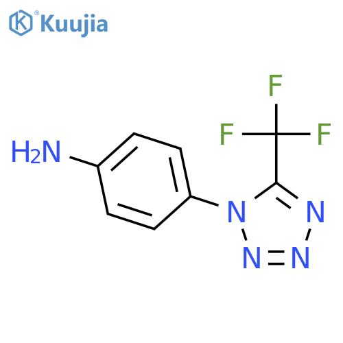 Benzenamine, 4-[5-(trifluoromethyl)-1H-tetrazol-1-yl]- structure
