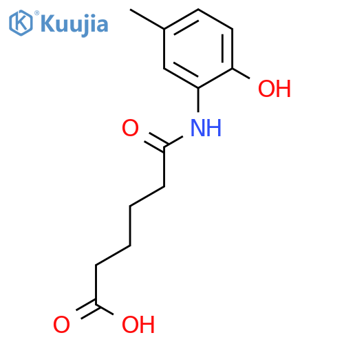 Hexanoic acid, 6-[(2-hydroxy-5-methylphenyl)amino]-6-oxo- structure