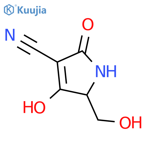1H-Pyrrole-3-carbonitrile, 2,5-dihydro-4-hydroxy-5-(hydroxymethyl)-2-oxo- (9CI) structure