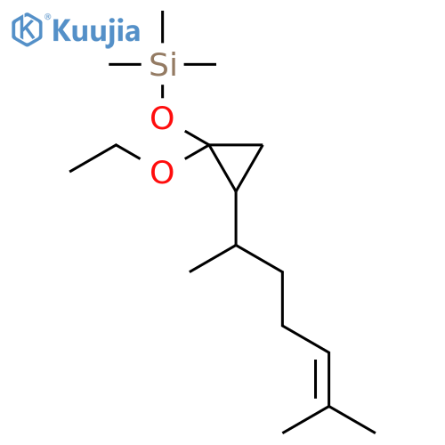 Silane, [[2-(1,5-dimethyl-4-hexenyl)-1-ethoxycyclopropyl]oxy]trimethyl- structure